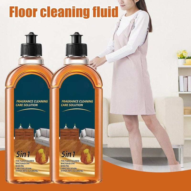 Floor Cleaner, Fragrance Cleaning Care Solution, 5 In 1 Floor Cleaner, Floor Polish For Tiles Wood Floors (1pc) - Image 2